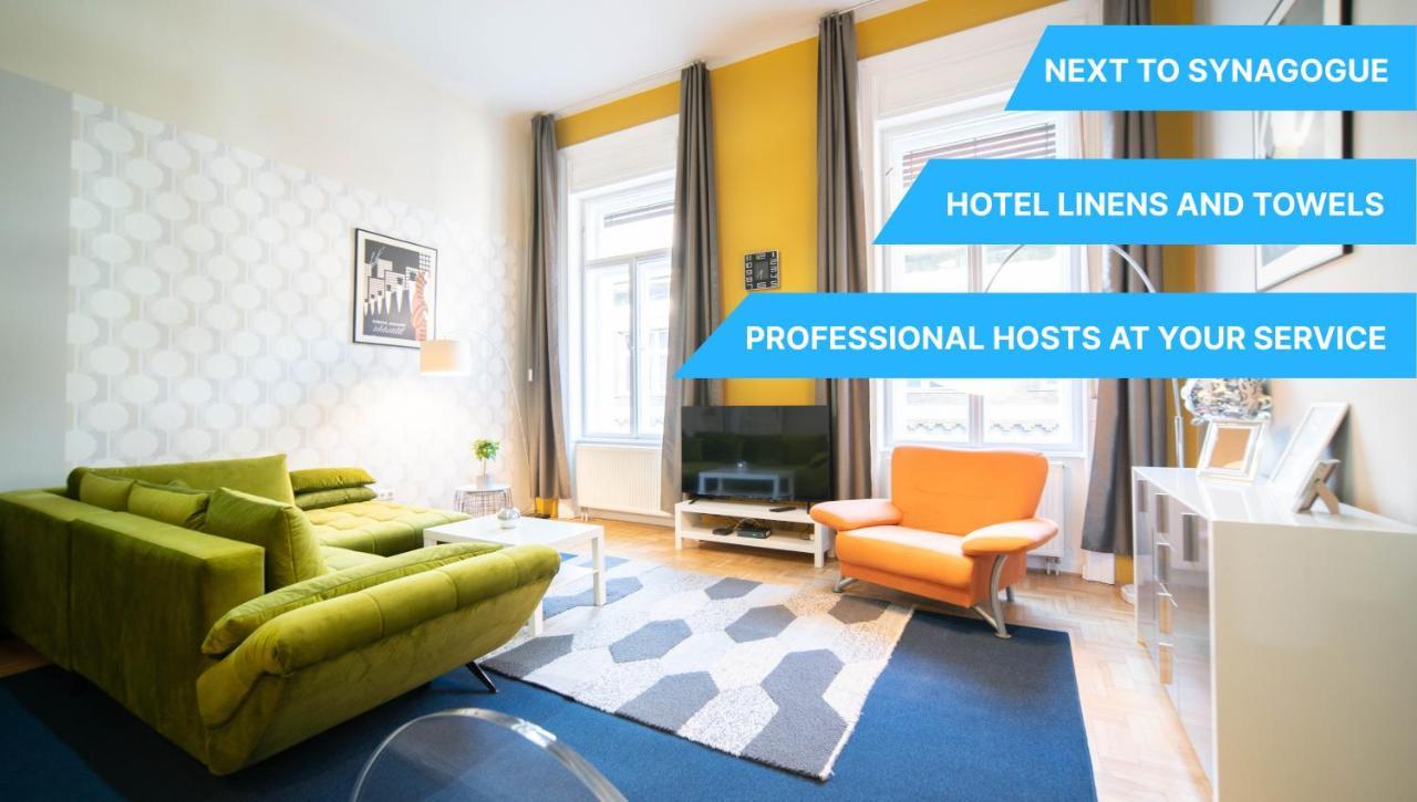 Freeparking - Great Synagogue Apartment, 2 Bedroom, 5 People ,Wifi, Ac ブダペスト エクステリア 写真